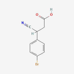 molecular formula C10H8BrNO2 B1283741 3-(4-Bromophenyl)-3-cyanopropanoic acid CAS No. 1003707-16-1