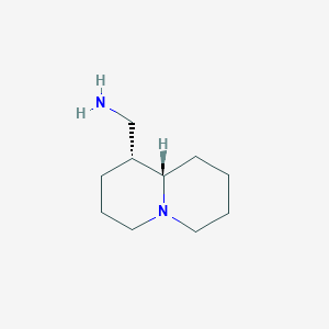 molecular formula C10H20N2 B12837411 Rel-((1R,9aS)-octahydro-2H-quinolizin-1-yl)methanamine 