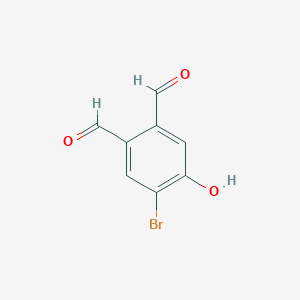 molecular formula C8H5BrO3 B12837433 4-Bromo-5-hydroxy-phthalaldehyde 