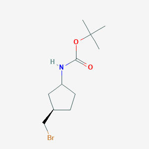 tert-Butyl ((3R)-3-(Bromomethyl)cyclopentyl)carbamate