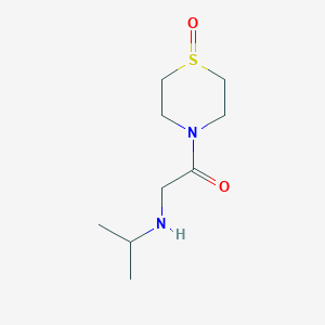 molecular formula C9H18N2O2S B12837443 2-(Isopropylamino)-1-(1-oxidothiomorpholino)ethan-1-one 