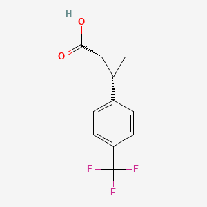 (1R,2S)-2-(4-(Trifluoromethyl)phenyl)cyclopropane-1-carboxylic acid