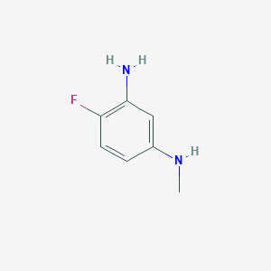 molecular formula C7H9FN2 B12837496 4-Fluoro-N1-methylbenzene-1,3-diamine 