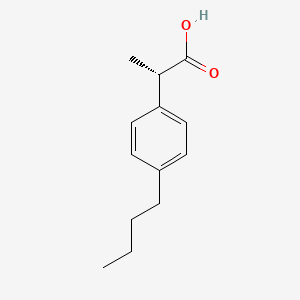 molecular formula C13H18O2 B1283754 (S)-2-(4-丁基苯基)-丙酸 CAS No. 404354-76-3