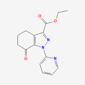 ethyl 7-oxo-1-(pyridin-2-yl)-4,5,6,7-tetrahydro-1H-indazole-3-carboxylate