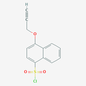 molecular formula C13H9ClO3S B12837550 4-(Prop-2-yn-1-yloxy)naphthalene-1-sulfonyl chloride 