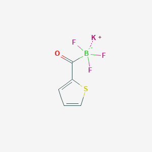 molecular formula C5H3BF3KOS B12837556 Potassium trifluoro(thiophene-2-carbonyl)borate 