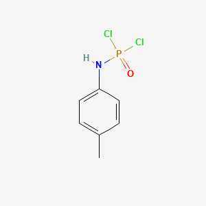 molecular formula C7H8Cl2NOP B12837558 p-Tolylphosphoramidic dichloride CAS No. 33862-27-0