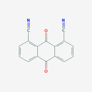 molecular formula C16H6N2O2 B12837573 1,8-Anthracenedinitrile, 9,10-dihydro-9,10-dioxo- 