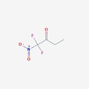 molecular formula C4H5F2NO3 B12837599 1,1-Difluoro-1-Nitro-2-Butanone 