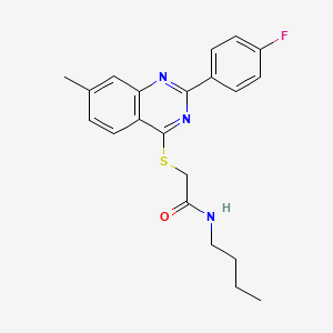 N-Butyl-2-[[2-(4-Fluorophenyl)-7-Methyl-4-Quinazolinyl]Thio]-Acetamide