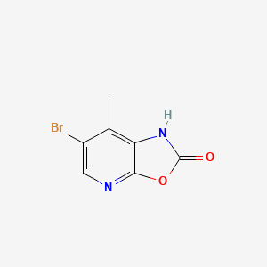 molecular formula C7H5BrN2O2 B12837625 6-bromo-7-methyloxazolo[5,4-b]pyridin-2(1H)-one 