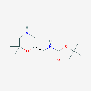 tert-Butyl (R)-((6,6-dimethylmorpholin-2-yl)methyl)carbamate