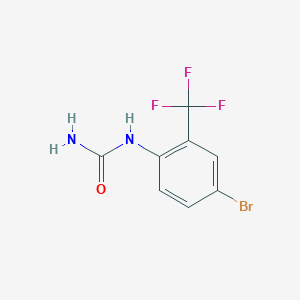 molecular formula C8H6BrF3N2O B12837655 4-Bromo-2-(trifluoromethyl)phenylurea 