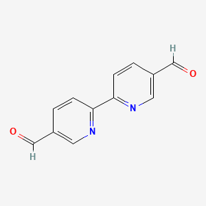 molecular formula C12H8N2O2 B1283768 [2,2'-Bipiridina]-5,5'-dicarboxaldehído CAS No. 135822-72-9