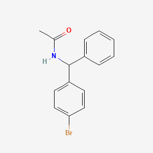 molecular formula C15H14BrNO B1283773 N-[(4-溴苯基)(苯基)甲基]乙酰胺 CAS No. 5580-51-8