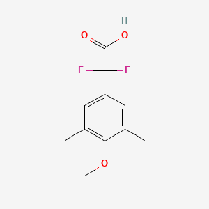 molecular formula C11H12F2O3 B12837741 Difluoro-(4-methoxy-3,5-dimethylphenyl)acetic acid 