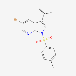 1H-Pyrrolo[2,3-b]pyridine, 5-bromo-3-(1-methylethenyl)-1-[(4-methylphenyl)sulfonyl]-