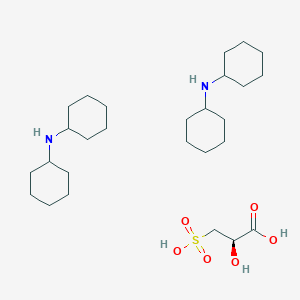 molecular formula C27H52N2O6S B12837751 Dicyclohexylamine hemi((R)-2-hydroxy-3-sulfopropanoate) 