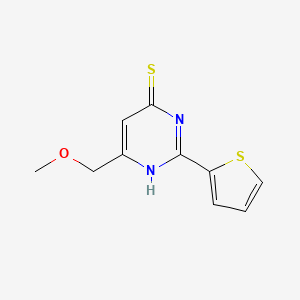 molecular formula C10H10N2OS2 B12837779 6-(Methoxymethyl)-2-(thiophen-2-yl)pyrimidine-4-thiol 