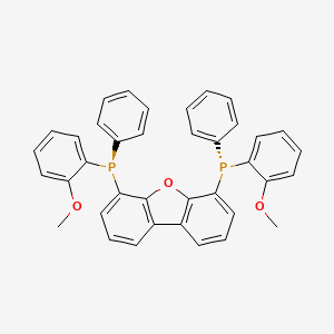 molecular formula C38H30O3P2 B12837795 4,6-Bis((R)-(2-methoxyphenyl)(phenyl)phosphaneyl)dibenzo[b,d]furan 