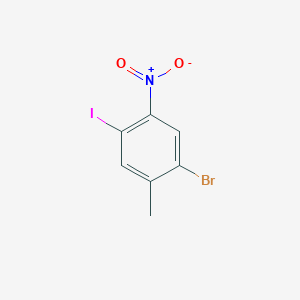 molecular formula C7H5BrINO2 B12837817 2-Bromo-5-iodo-4-nitrotoluene 