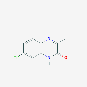 molecular formula C10H9ClN2O B12837826 7-Chloro-3-ethylquinoxalin-2(1H)-one 