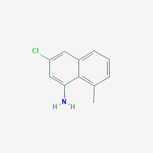 molecular formula C11H10ClN B12837849 3-Chloro-8-methyl-naphthalen-1-amine 