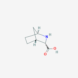 molecular formula C7H11NO2 B12837851 (1S,3S,4R)-2-Azabicyclo[2.2.1]heptane-3-carboxylic acid 