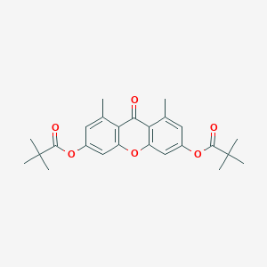 1,8-Dimethyl-9-oxo-9H-xanthene-3,6-diyl bis(2,2-dimethylpropanoate)