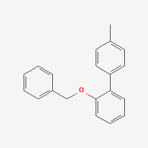 molecular formula C20H18O B12837909 Benzyl 4'-methyl[1,1'-biphenyl]-2-yl ether 