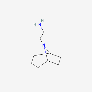 molecular formula C9H18N2 B12837915 2-(8-Azabicuclo[3.2.1]octan-8-yl)ethan-1-amine 