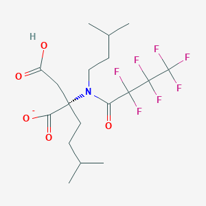 Bis(3-methylbutyl) N-(2,2,3,3,4,4,4-heptafluorobutanoyl)aspartate