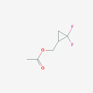 molecular formula C6H8F2O2 B12837952 (2,2-Difluorocyclopropyl)methyl acetate 