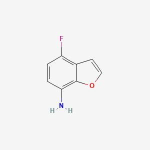 molecular formula C8H6FNO B12837984 7-Amino-4-fluorobenzo[b]furan 