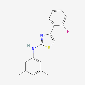 molecular formula C17H15FN2S B12837986 2-(3,5-Dimethylphenyl)amino-4-(2-fluorophenyl)thiazole 