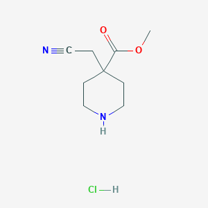 Methyl 4-(cyanomethyl)piperidine-4-carboxylate hydrochloride