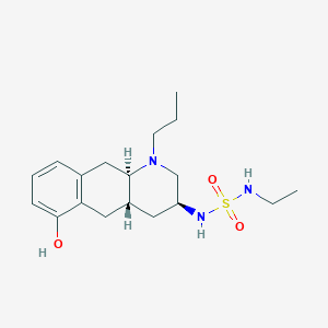 molecular formula C18H29N3O3S B128380 (3S,4aS,10aR)-3-(ethylsulfamoylamino)-1-propyl-3,4,4a,5,10,10a-hexahydro-2H-benzo[g]quinolin-6-ol CAS No. 1049775-69-0