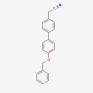 molecular formula C21H17NO B12838004 [4'-(Benzyloxy)[1,1'-biphenyl]-4-yl]acetonitrile 