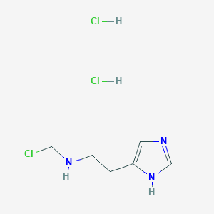 N-(chloromethyl)-2-(1H-imidazol-5-yl)ethanamine;dihydrochloride