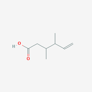 molecular formula C8H14O2 B12838029 3,4-Dimethylhex-5-enoic acid 