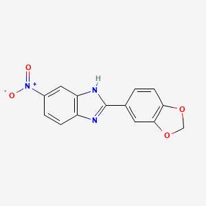 2-(Benzo[d][1,3]dioxol-5-yl)-5-nitro-1H-benzo[d]imidazole