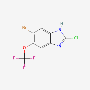 5-Bromo-2-chloro-6-(trifluoromethoxy)-1H-1,3-benzimidazole