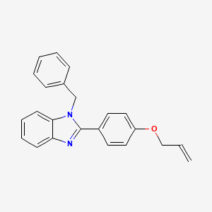 molecular formula C23H20N2O B12838080 2-(4-(Allyloxy)phenyl)-1-benzyl-1H-benzo[d]imidazole 