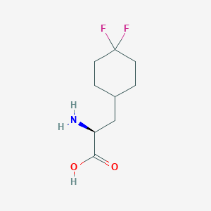 molecular formula C9H15F2NO2 B12838131 (S)-2-Amino-3-(4,4-difluorocyclohexyl)propanoic acid 