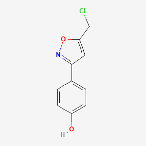 4-(5-(Chloromethyl)isoxazol-3-yl)phenol