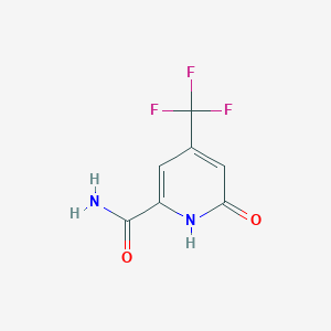 molecular formula C7H5F3N2O2 B12838138 6-Oxo-4-(trifluoromethyl)-1,6-dihydropyridine-2-carboxamide 