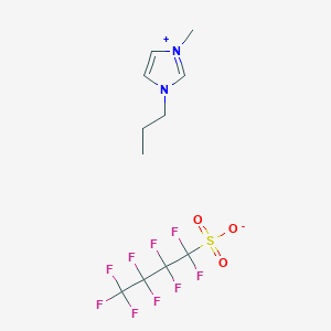 molecular formula C11H13F9N2O3S B12838149 3-Methyl-1-propyl-1H-imidazol-3-ium 1,1,2,2,3,3,4,4,4-nonafluorobutane-1-sulfonate 