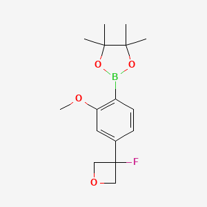 2-(4-(3-Fluorooxetan-3-yl)-2-methoxyphenyl)-4,4,5,5-tetramethyl-1,3,2-dioxaborolane