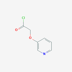 molecular formula C7H6ClNO2 B12838186 2-(Pyridin-3-yloxy)acetyl chloride 